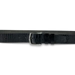 Guard 4,5 cm Kroko Baskı Manda Derisi Spor Erkek Kemeri