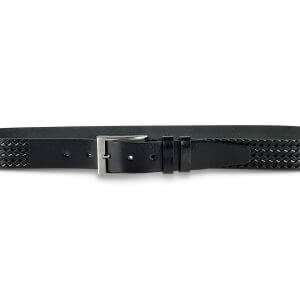 Guard 3,5 cm Örgü Baskılı Manda Derisi Spor Erkek Kemeri