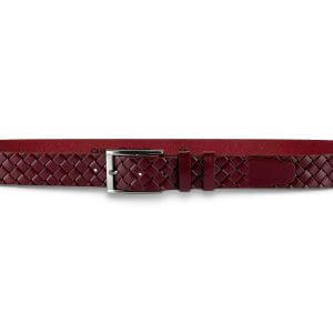 Guard 3,5 cm Örgü Baskılı Manda Derisi Spor Erkek Kemeri
