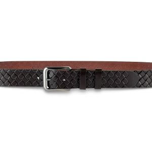 Guard 4 cm Çapraz Örgü Baskılı Manda Derisi Spor Erkek Kemeri